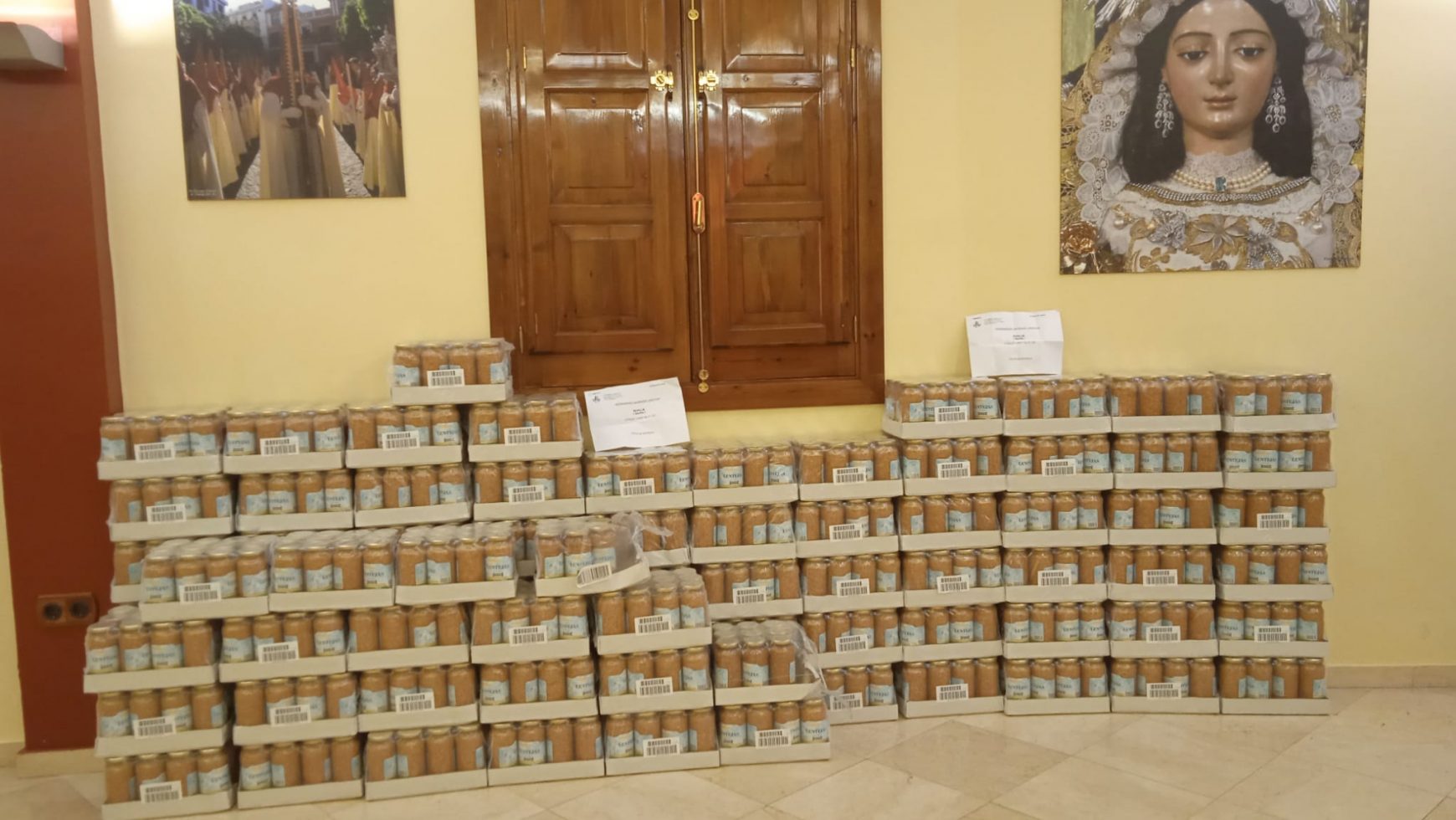 La Diputación de Caridad reparte 2.600 Kg de lentejas